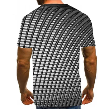 Vyrai Grafinis T Marškinėliai 3D Spausdinimo Shirt Apvalus Kaklas Vasaros trumpomis Rankovėmis Kasdien Viršūnes Mielas Tees Juoda