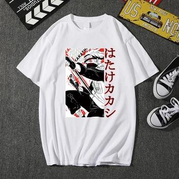Vyrų Marškinėlius Naruto Trumpas Rankovės Streetswear Mados T-shirt Harakuju Tee Viršūnės
