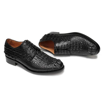 Weitasi naują atvykimo krokodilo oda vyrų batų Grynas vadovo priėmimo vyrų verslo laisvalaikio Vyrų batai nekilnojamojo odos vienintelis