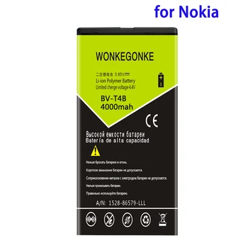 WONKEGONKE 4000mah BV-T4B, Baterija Nokia Lumia 640XL RM-1096 RM-1062 RM-1063 RM-1064 Lumia 640 XL BVT4B Baterijų Bateria
