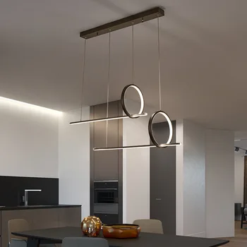 Šiuolaikinių LED Sieniniai šviestuvai, Valgomasis Kambarys, Virtuvė, šviesos srautą galima reguliuoti Su Nuotoliniu Juodo Aliuminio Kūno Lubų Montuojamas Patalpų Žibintas Šviestuvas