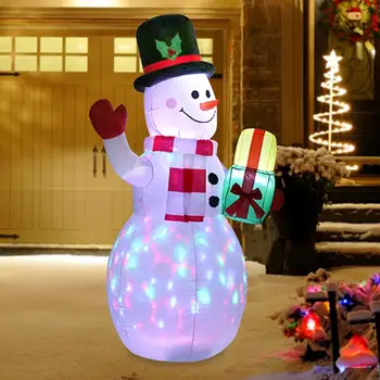 1,5 m Kalėdų Pripučiami Sniego, Kalėdų Senelio Lėlės LED Nakties Šviesos Paveikslas Sodas, Žaislai JAV, EU Plug Kalėdų Dekoracijas Naujųjų Metų