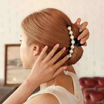 1 Vnt Dirbtiniais Pearl Plaukų Segtukai Moterų Plaukų Papuošalai Žiburių Plaukų Įrašą Klasikinis Didelis Perlas Plaukų, Nagų Mados, Plaukų Clips Plaukų Segtukai