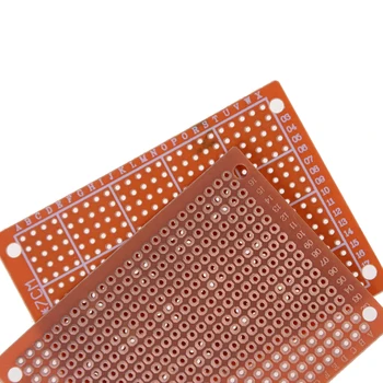 10vnt 5X7CM 1.2 mm PCB Protoboard spausdintinių plokščių PCB Prototipų PCB Lenta Vienos Pusės Vario PCB Plokštė