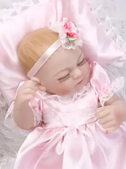 12Inch Visą Silikono Reborn Baby Doll Princesė Reborn Lėles Mergina Suknelė Kalėdų Dovanos Bonecas Gražių Žaislų Nemokamas Pristatymas