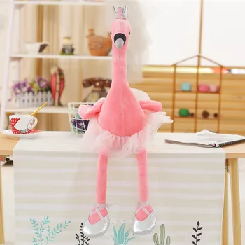 1PC 35CM swan pliušiniai žaislai mielas flamingo lėlės įdaryti minkštas gyvūnų lėlės baletas 