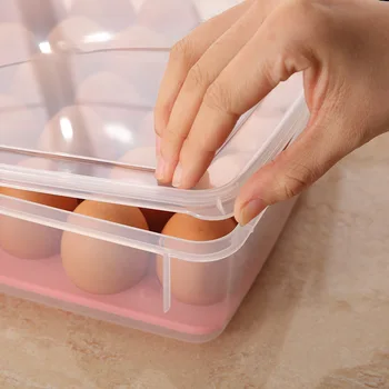 30 Grotelės Kiaušinių Dėžutės Plastikinės Šaldytuvas Šviežumo Saugojimo Dėžutės Maisto ir Daržovių su jiao zi jis Skaidrus, Virtuvės Tvarkymas