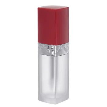 5 ML Aikštėje Tuščių Plastikinių Lūpų Blizgesys Vamzdis Daugkartiniai Raudona Matinio Lūpų Balzamas Butelis Daugkartinio naudojimo ėminių Talpyklos Už Lūpų Kosmetikos
