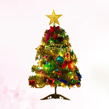 50cm Dirbtinės Kalėdų Eglutės LED Daugiaspalvis Apšvietimas Atostogų Lango Dekoracijos Rinkinys