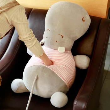 75cm Pliušinis Hipopotamas Lėlės iškamša Minkšta Patogi Pagalvė Žemyn Medvilnės Kūdikio Pagalvė Raminamasis Žaislas Vaikui, Dovana Draugei