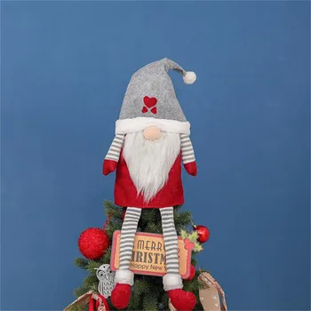 90CM Kalėdų Dekoro Ilgas Atkarpas, Santa Gnome Pliušinis Lėlės Rankų darbo Ornamentas Elf Žaislai nameliuose Šalis Dekoro Vaikams Kalėdų Dovana