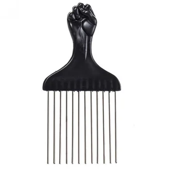 Afro Plaukų Šukos Įterpti Garbanotas Plaukų Šepetys Šakutės Plastiko Plaukų Pasiimti Šukos Anti-static Šukuosenos Įrankis