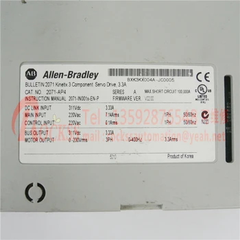 Allen Bradley BIULETENYJE 2071 Kinetix 3 Komponentas, servo pavara 400W 2071-AP4