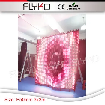 Aukštos kokybės lankstus patalpų P5 pigių led vaizdo siena su RGB spalvų ir nemirksi poveikis
