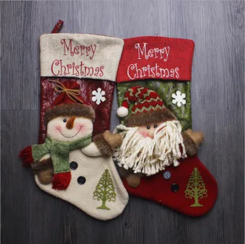 Aukštos Kokybės Vilnonių Kalėdų Kojinės Kalėdos Santa Sniego Papuošalai, Papuošalai Vaikams Dovanas, Saldainių Krepšiai