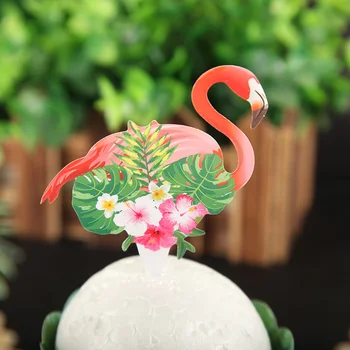 Aukščiausios kokybės 24pcs/daug Flamingo+Ananasų Pyragas Apdaila Cupcake Įpakavimo+Tortas Topper Vasaros Gimtadienis Reikmenys Kūdikių Dušas