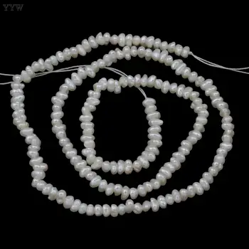 Dirbtiniu būdu išauginti Baroko Gėlavandenių Perlų Karoliukus, Natūralus Baltas 2-3mm Prarasti Karoliukų, Skirta 
