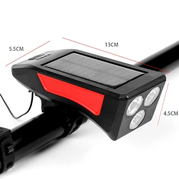 Dviračių Priekinių žibintų Komplektas USB Įkrovimo Smart priekinis žibintas su Ragų 400 Liumenų LED Dviračio Žibintas Dviračių Žibintuvėlis