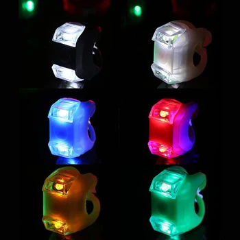 Dviračių Saugos Įspėjamoji Lemputė Silikono Dviračio Šviesos Dviratį Dviračiu Galvos Priekiniai Galiniai Varantys LED Blykstė Šviesos Lempos Dviračių Šviesos#224609