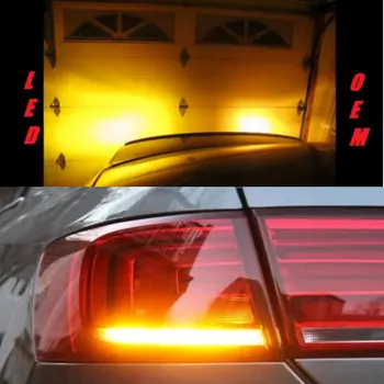 EUR Priekiniai posūkio signalo lemputė Chevrolet Alero Aveo Camaro Captiva Corvette gintaro lemputė ba15s bau15s canbus 2vnt