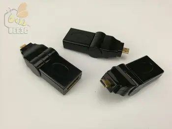 HDMI moterį, Micro HDMI Adapteris keitiklis 180 laipsnių kampu 1080p 1.4 tablet pc tv Fotoaparatą, mobilųjį telefoną hdmi adapteris 300PCS