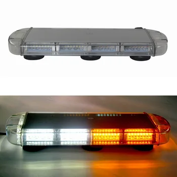 HEHEMM 72W LED Automobilio Stogo Blykstės Lempos Magnetinio Pritvirtinta Įspėjamoji Lemputė Baras Pagalbos automobilis 12V 24V 54cm