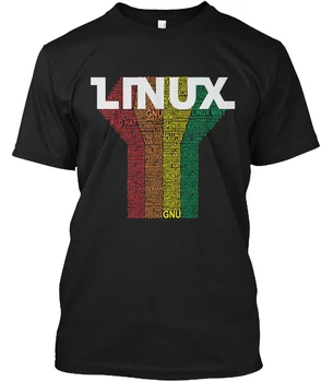 Linux Ir Gnu Populiarus Tagless Tee Marškinėliai