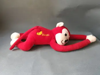 Mielas red monkey minkštos lėlės ilgas rankas beždžionių apie 38cm pliušinis žaislas vaiko žaislas gimtadienio dovana h2021