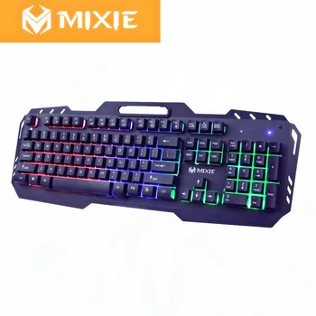 MIXIE X8000 Klaviatūrą su Pele Nustatyti Laikiklis Metalo Mechaninės Klaviatūros Laidinio Kompiuterio UBS Backlit Gaming Pelę, Klaviatūrą