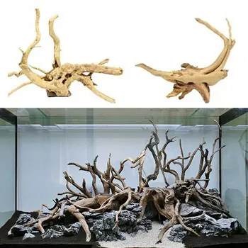 Naujas Akvariumas Natūralaus Medžio Kamieno Driftwood Žuvų Bakas Augalų Medienos Apdaila Ornamentu