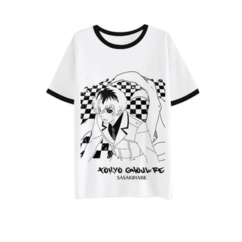 Naujas Tokijo Ghou re t-shirt Anime Sasaki Haise rcss vyrų marškinėliai Poliesteris Vasaros Kaneki Ken Trumpas rankovėmis viršūnes Tees