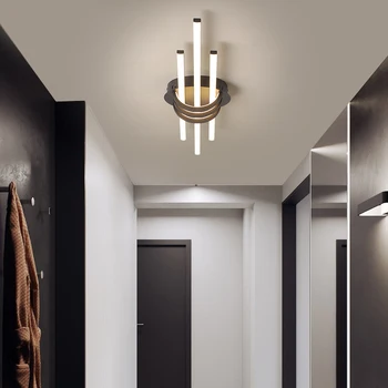 Naujos, Modernios Led Lubų šviesos, miegamojo koridorius, fojė, gyvenamasis kambarys Matte Black/White 90-260V Modernios Led Lubų lempos Šviestuvai
