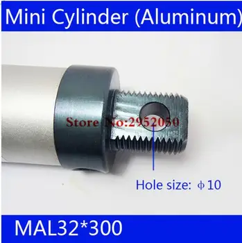 Nemokamas pristatymas barelį 32mm Pagimdė 100mm Eiga MAL32*100 Aliuminio lydinio mini cilindrų Pneumatinės Cilindrų MAL32-100