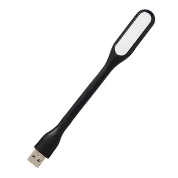Nešiojamų Mini USB LED Flexbiable Naktį Šviesos Super Šviesus Knygos Šviesos Lempa Galios Banko PC Laptop Notebook Lašas laivas