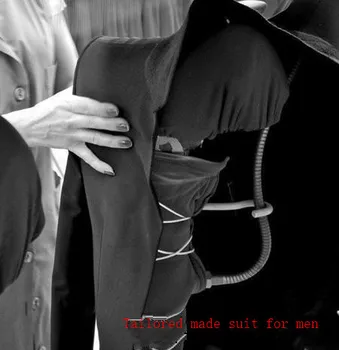 Pagal užsakymą pagaminti Jaunikis BlackTuxedos vyriški Vestuvių Kostiumai vėliau kaip kailis ziajać dizaino rūmuose terno šalies prom kostiumas(Striukė+Kelnės+liemenė+Kaklaraištis)