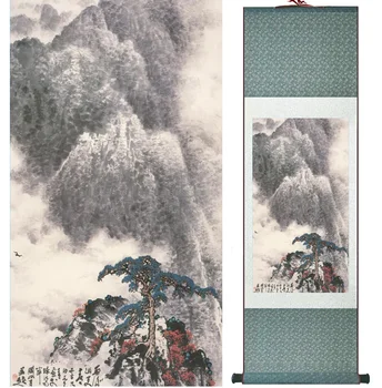 Peizažas Namų Biuro Apdailos Kinijos pažymėkite tapybos kalnų ir Upių paintingPrinted painting042412