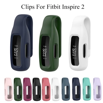Plieno Apkabos Fitbit Inspire 2 Apyrankę Metalo Sagtis Silikoninis Apsauginis Dangtelis, Fitbit Inspire 2 Apyrankė Raštas Rėmelį
