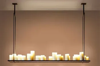 Replika Kevinas Reilly Altoriaus priedai veltiniams, vilna lempa LED žvakių sietynas, derliaus Šviesos retro metalo rungtynių Nuotolinio Valdymo pakabos šviesos