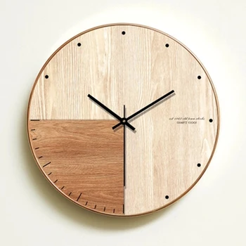 SAFEBET sieninis laikrodis medienos klasikinis tylus Sieninis Laikrodis Modernus Dizainas, Laikrodžiai, Namų Dekoro, Virtuvės Žiūrėti skaitmeninę Shabby Chic Meno 4B29