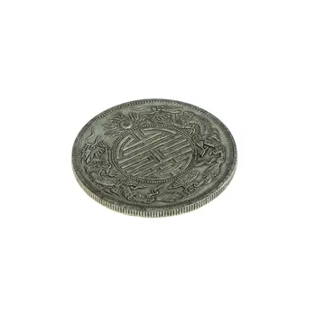 Senovės Feng Shui Kinų Dvigubas Drakonas Granulių Laimingas Monetos Laimingas Vario Monetos 39mm Kopija