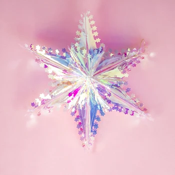 Star ornament Lazerio Gėlių Karolius, Lubų Kalėdų Medžio Kabantys Papuošalai Namuose Šventė naujieji Metai, Gimtadienis, Kalėdos Pateikti