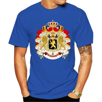 T-shirt herbas Belgija Belgijos Ginklų Vėliavos Visų Dydžių Prekės ženklo Vyrai StreetWear