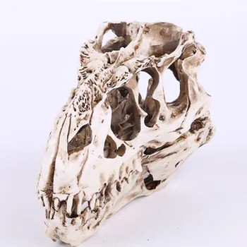 Tyrannosaurus Kaukolė Derva Modelis Senovės Padaras Dinozaurų Skeletas Galvos Statulėlės Skulptūra Amatų Namuose Statulos Apdailos Dovana