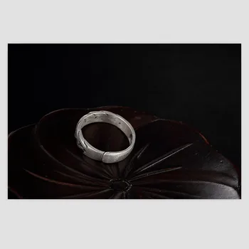 Uglyless Nekilnojamojo S 990 Bauda Sidabro Papuošalai Etninės Rankų Darbo Pynimas Tekstūros Susukti Žiedai Moterų Derliaus Tailando Sidabro Piršto Žiedą Bijoux