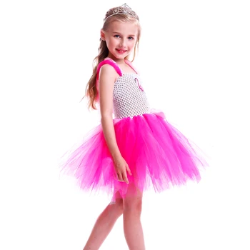 Vaikų Drabužiai Mergaitėms Tutu Suknelė Flamingo modelio Gėlių Kalėdų Kamuolys Suknelė Suknelė Vestido Vaikai Suknelės Mergaitėms