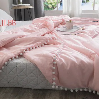 Vasaros mesti, Antklodės, švieži rožinė kratinys antklodė susiuvimo mažų kamuoliukų antklode 1pc minkštas lovatiesė kieta lova padengti sielovados patalynė