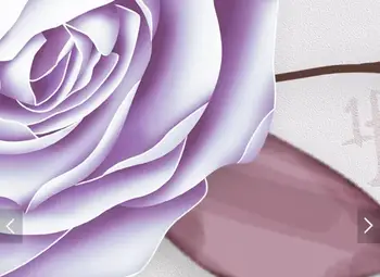 Violetinė Gėlių, Medžių Lapų Drugelis 3D Foto Tapetai Sienos Freskos Gyvenimo, Kambaryje Sofa-lova, TV Backplash Vertus, Dažytos Sienos, Popieriaus Rulonų