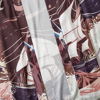 Vyrai Japonų Kimono Vyrų Spausdinti Azijos Kimono Cosplay Kostiumų Viršų Paplūdimio Plonas Atsitiktinis Kailis Apsauga Nuo Saulės, Marškinėlius Kimono Yukata Cardigan