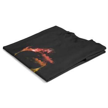 Vyriški T-shirt Gaisro blackhole Spausdinti Juoda Vintage Tshirts 38118