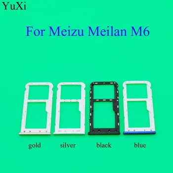 YuXi Už Meizu M6 M5 /m5 SIM Kortelės Plokštelės Laikiklį, Micro SD Lizdas Kištukinis Adapteris Pakeitimo